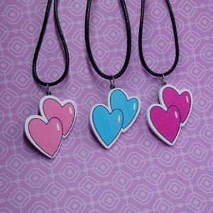 New Cartoon Heart Necklace